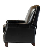 Claudia Genuine Leather Cigar Glider Recliner