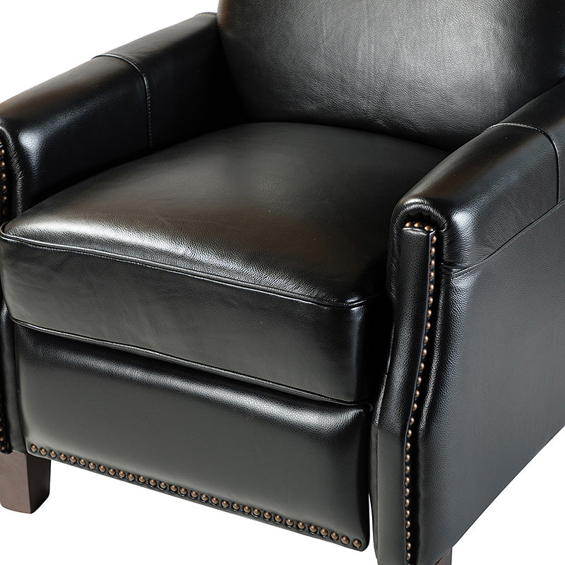 Claudia Genuine Leather Cigar Glider Recliner