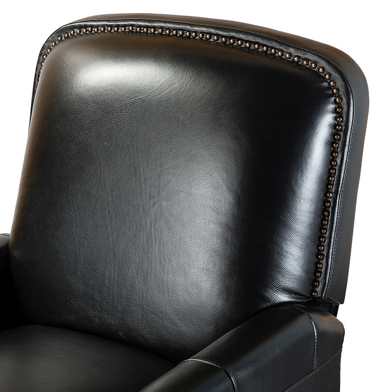 Claudia Genuine Leather Cigar Glider Recliner