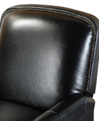 Claudia Genuine Leather Cigar Glider Recliner