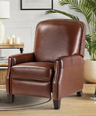 Claudia Genuine Leather Cigar Glider Recliner