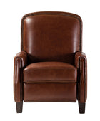 Claudia Genuine Leather Cigar Glider Recliner