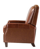 Claudia Genuine Leather Cigar Glider Recliner