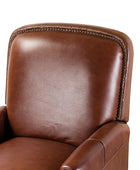 Claudia Genuine Leather Cigar Glider Recliner