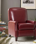 Claudia Genuine Leather Cigar Glider Recliner