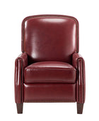 Claudia Genuine Leather Cigar Glider Recliner