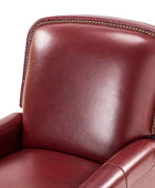 Claudia Genuine Leather Cigar Glider Recliner