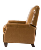 Claudia Genuine Leather Cigar Glider Recliner