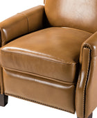 Claudia Genuine Leather Cigar Glider Recliner