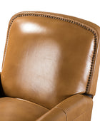 Claudia Genuine Leather Cigar Glider Recliner