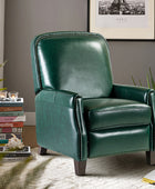 Claudia Genuine Leather Cigar Glider Recliner