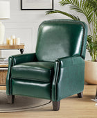 Claudia Genuine Leather Cigar Glider Recliner