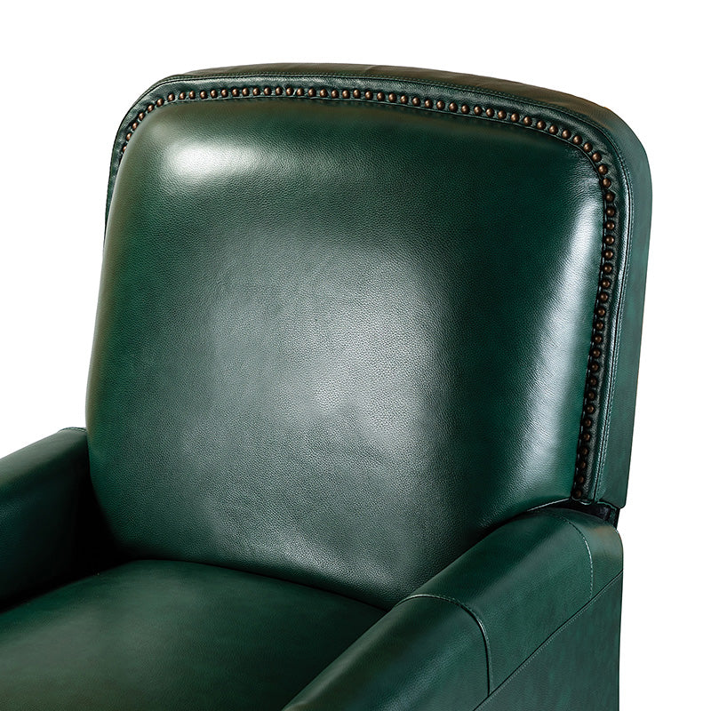 Claudia Genuine Leather Cigar Glider Recliner