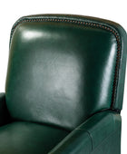 Claudia Genuine Leather Cigar Glider Recliner