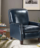 Claudia Genuine Leather Cigar Glider Recliner