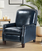 Claudia Genuine Leather Cigar Glider Recliner