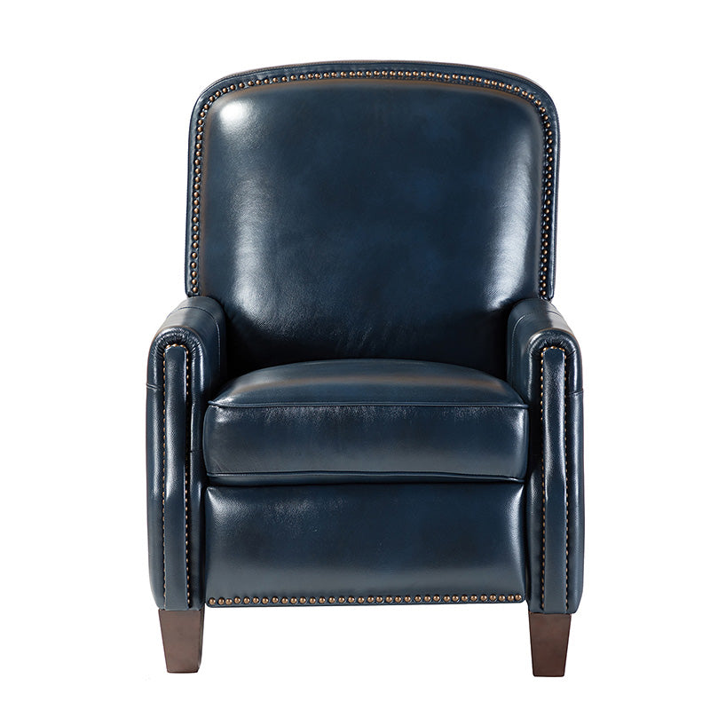 Claudia Genuine Leather Cigar Glider Recliner