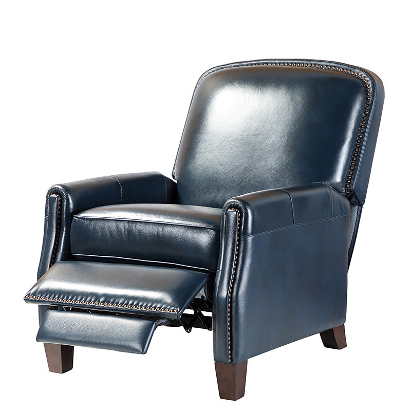 Claudia Genuine Leather Cigar Glider Recliner