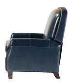 Claudia Genuine Leather Cigar Glider Recliner