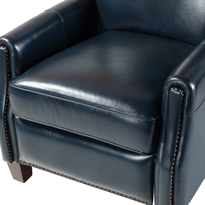 Claudia Genuine Leather Cigar Glider Recliner