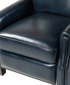 Claudia Genuine Leather Cigar Glider Recliner