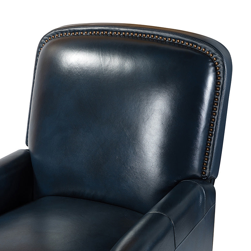 Claudia Genuine Leather Cigar Glider Recliner