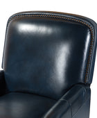 Claudia Genuine Leather Cigar Glider Recliner