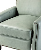 Claudia Genuine Leather Cigar Glider Recliner