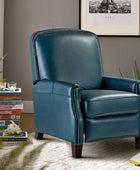 Claudia Genuine Leather Cigar Glider Recliner