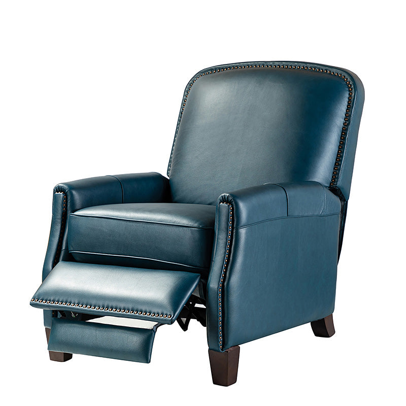 Claudia Genuine Leather Cigar Glider Recliner