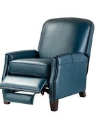 Claudia Genuine Leather Cigar Glider Recliner