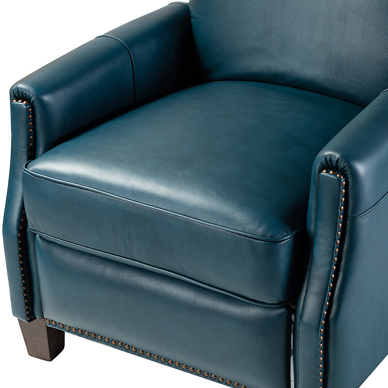 Claudia Genuine Leather Cigar Glider Recliner