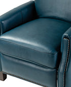 Claudia Genuine Leather Cigar Glider Recliner