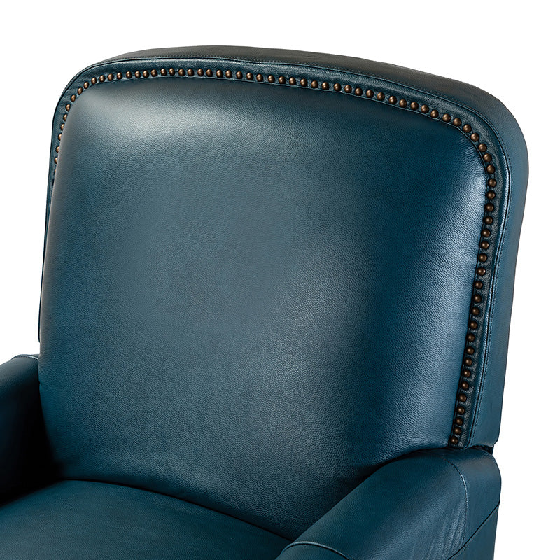 Claudia Genuine Leather Cigar Glider Recliner