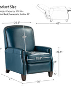 Claudia Genuine Leather Cigar Glider Recliner