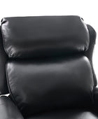 Paulo Traditional Genuine Leather Manual Recliner with Nailed Trim