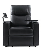 Iliana Electric Genuine Leather Recliner with Small Table and Phone Holder