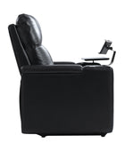 Iliana Electric Genuine Leather Recliner with Small Table and Phone Holder