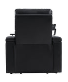 Iliana Electric Genuine Leather Recliner with Small Table and Phone Holder