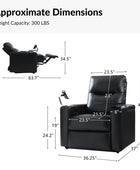 Iliana Electric Genuine Leather Recliner with Small Table and Phone Holder