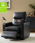 Iliana Electric Genuine Leather Recliner with Small Table and Phone Holder