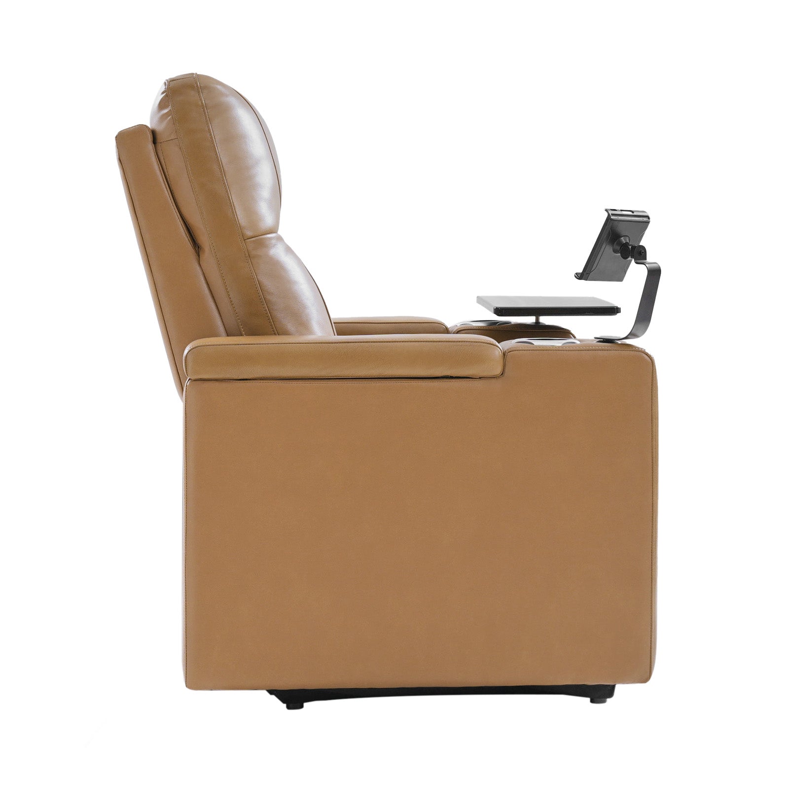 Iliana Electric Genuine Leather Recliner with Small Table and Phone Holder