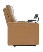 Iliana Electric Genuine Leather Recliner with Small Table and Phone Holder