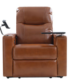 Iliana Electric Genuine Leather Recliner with Small Table and Phone Holder