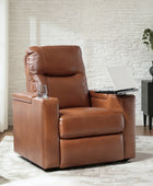 Iliana Electric Genuine Leather Recliner with Small Table and Phone Holder