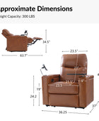 Iliana Electric Genuine Leather Recliner with Small Table and Phone Holder