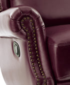 Martina Genuine Leather Manual Swivel Glider Recliner