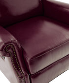 Martina Genuine Leather Manual Swivel Glider Recliner