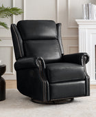 Martina Genuine Leather Manual Swivel Glider Recliner