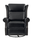 Martina Genuine Leather Manual Swivel Glider Recliner